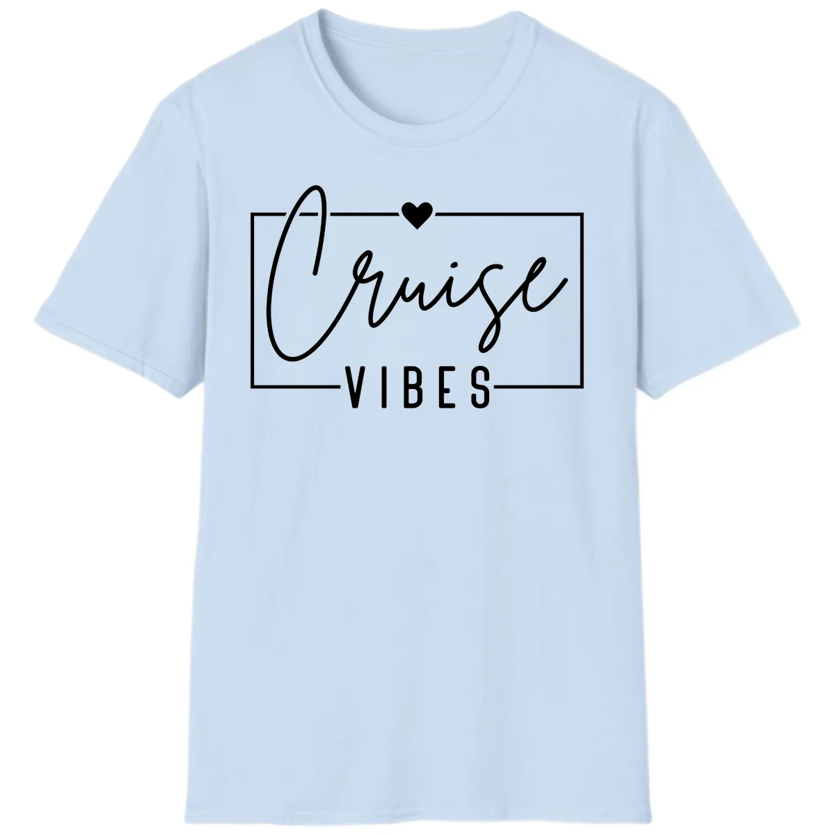 Chill Vibes Cruise T-Shirt in Light Blue