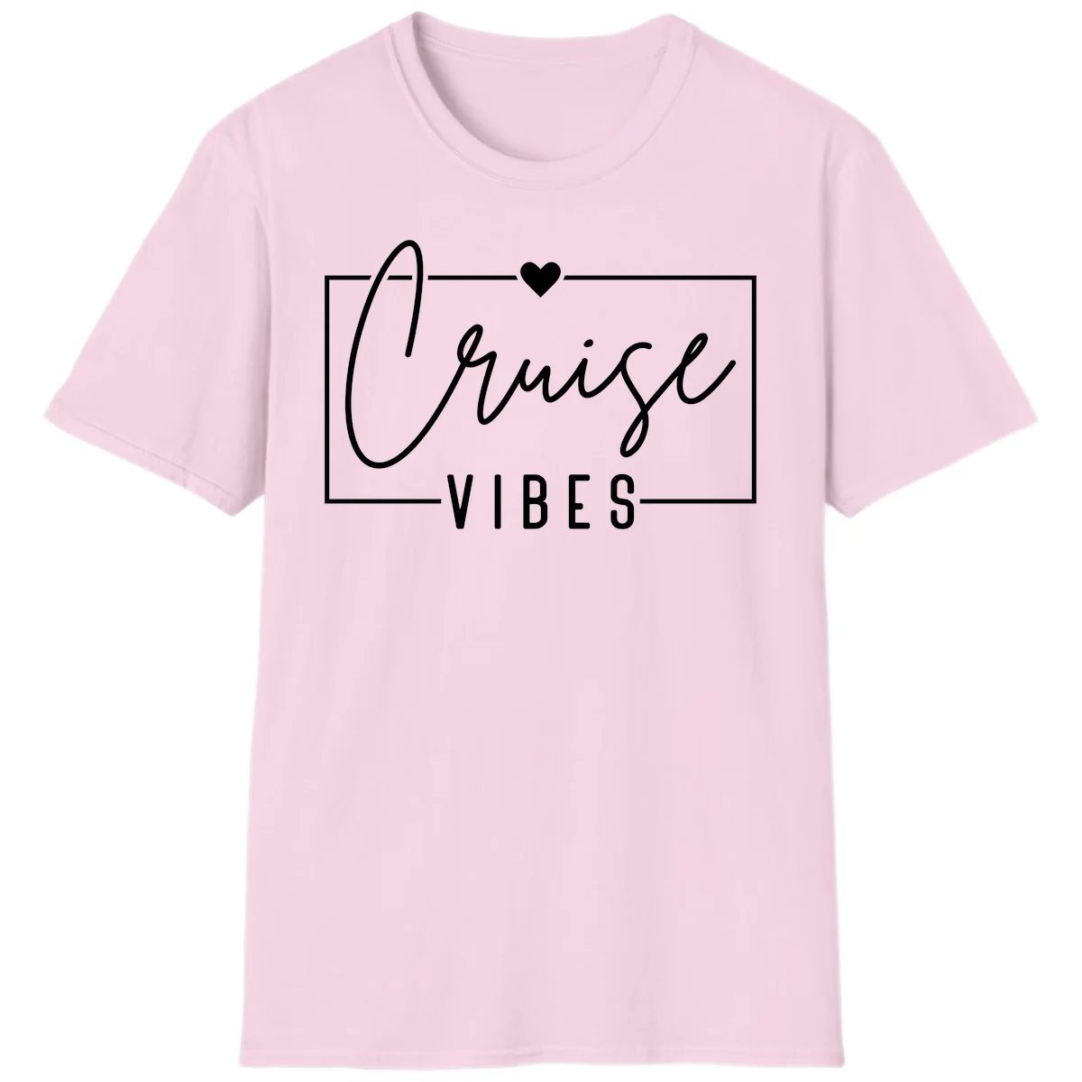 Chill Vibes Cruise T-Shirt in Light Pink