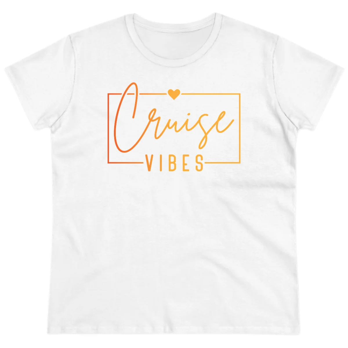 Cruise Vibes Ladies Tee in White