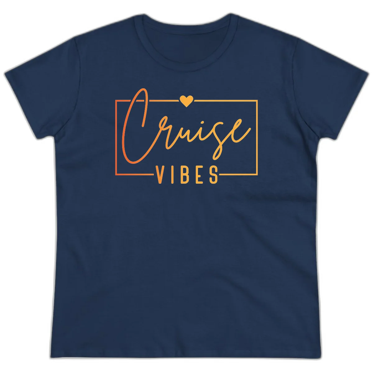 Cruise Vibes Ladies Tee in Navy