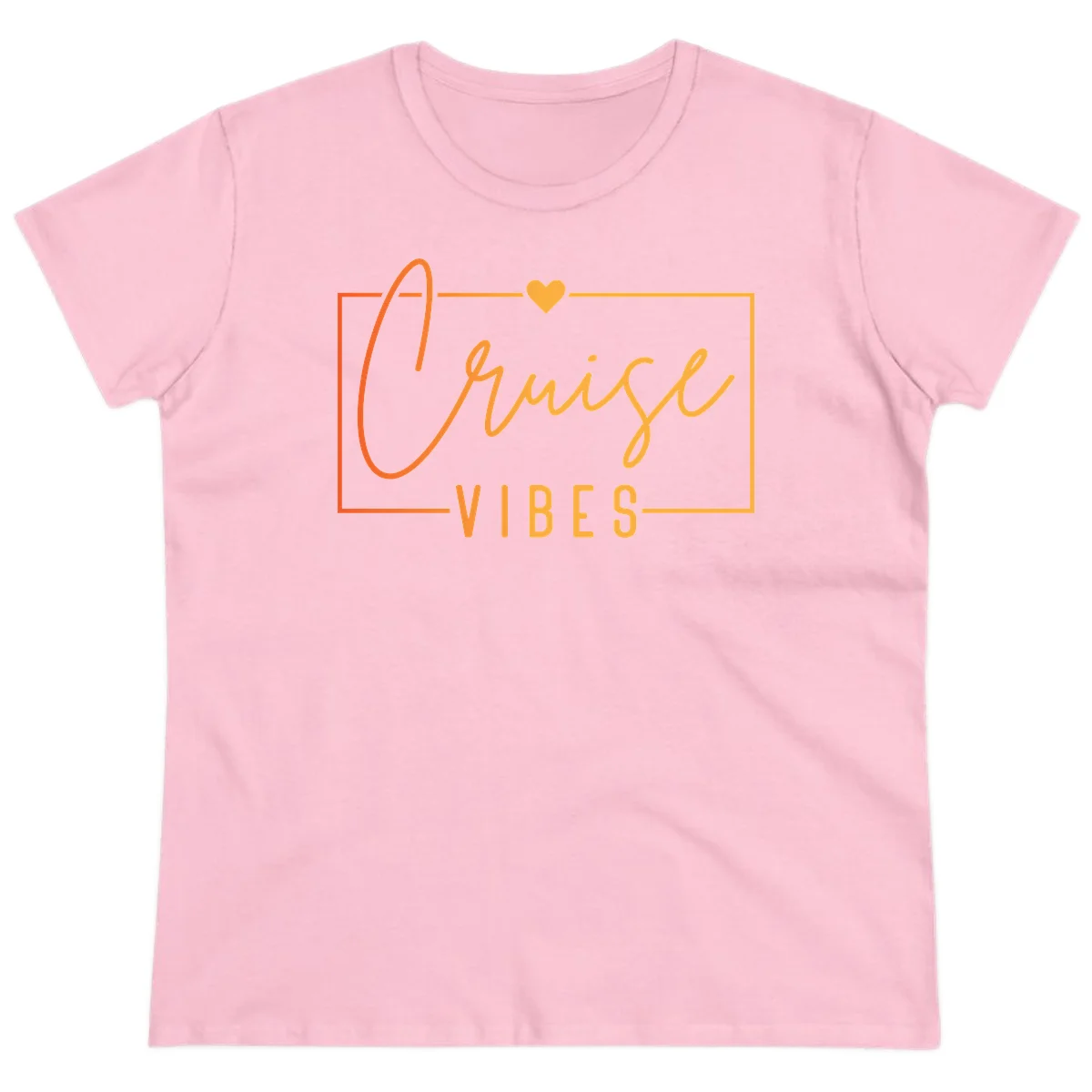 Cruise Vibes Ladies Tee in Light Pink