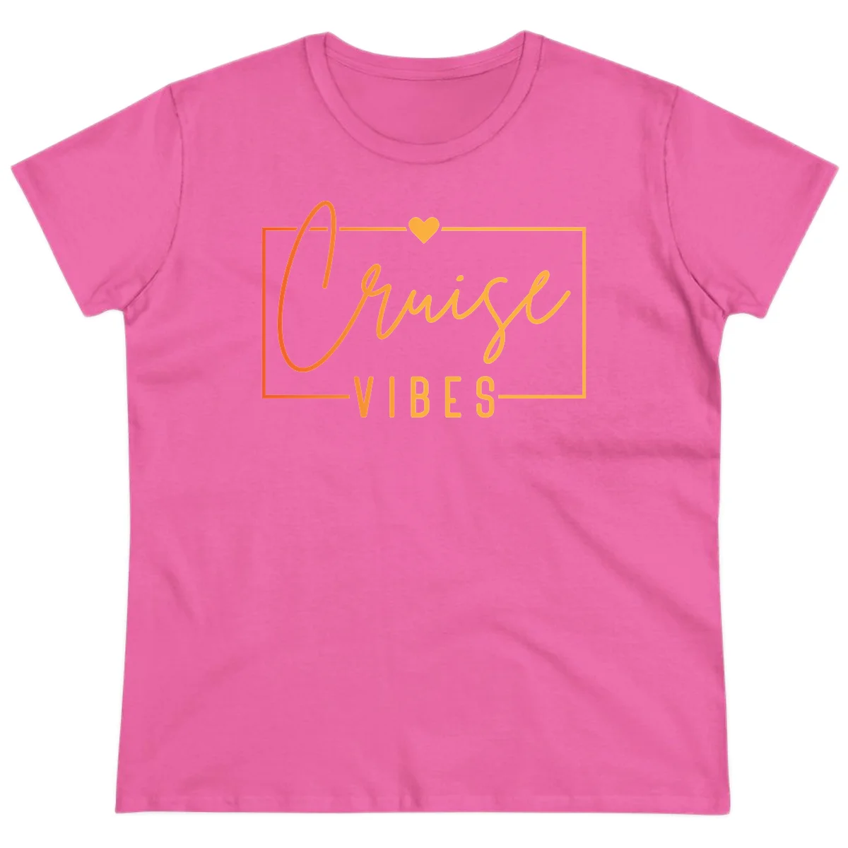 Cruise Vibes Ladies Tee in Azalea
