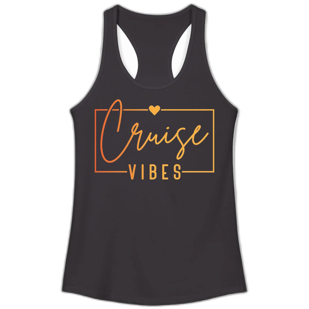Cruise Vibes Ladies Tank in Black