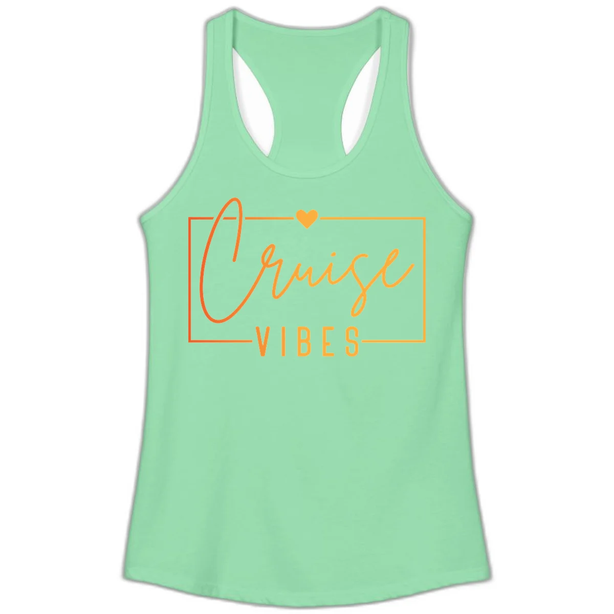 Cruise Vibes Ladies Tank in Solid Mint