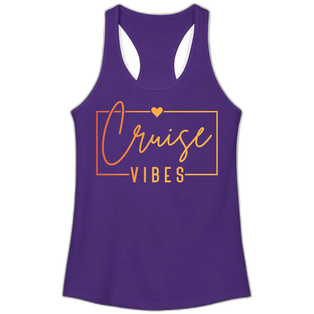 Cruise Vibes Ladies Tank in Solid Purple Rush