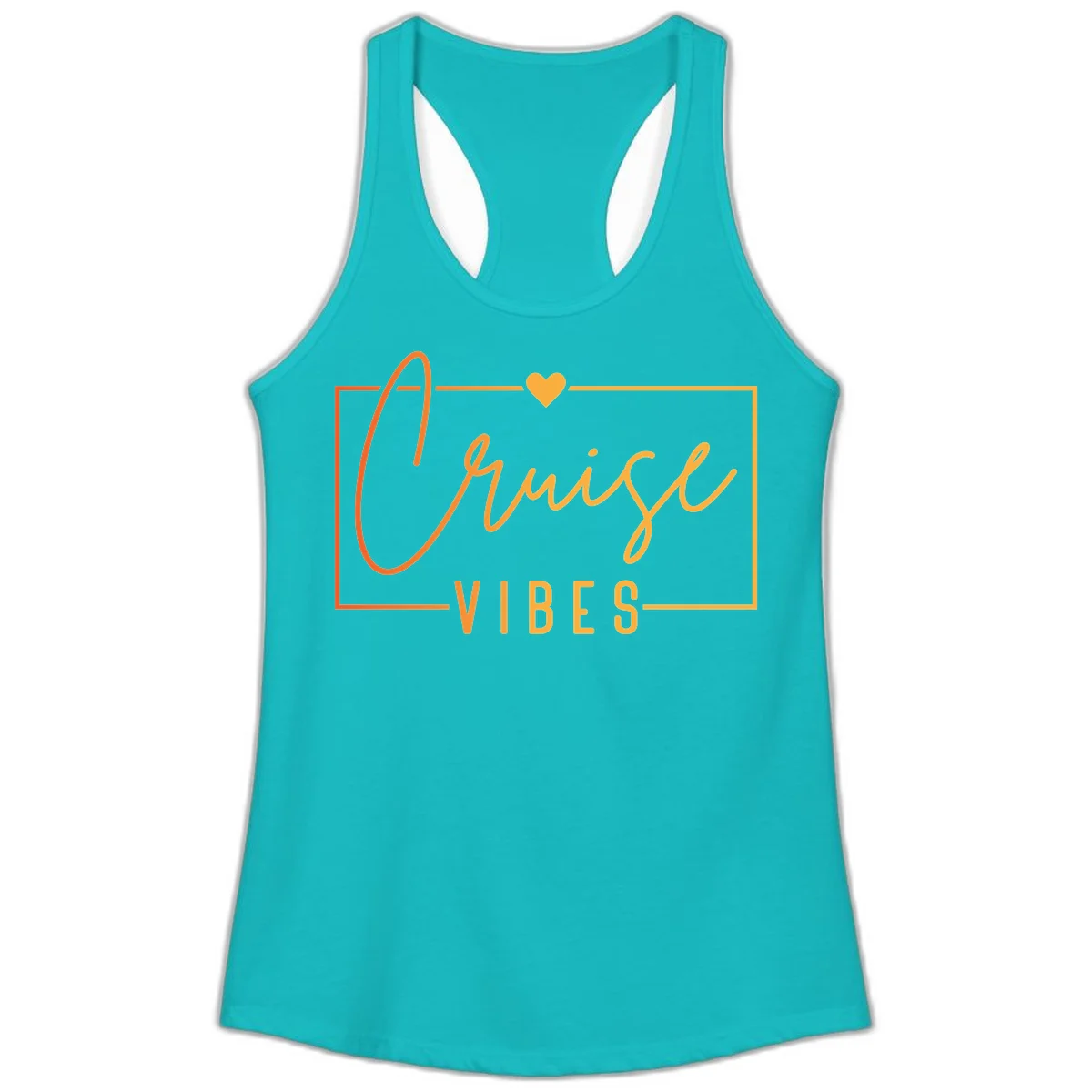 Cruise Vibes Ladies Tank in Tahiti Blue