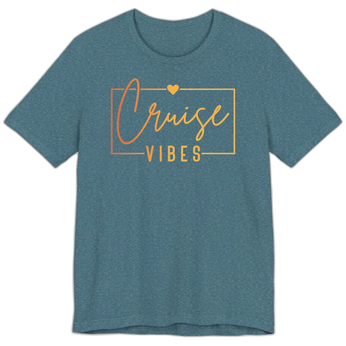 Cruise Vibes Premium T-Shirt in Heather Deep Teal