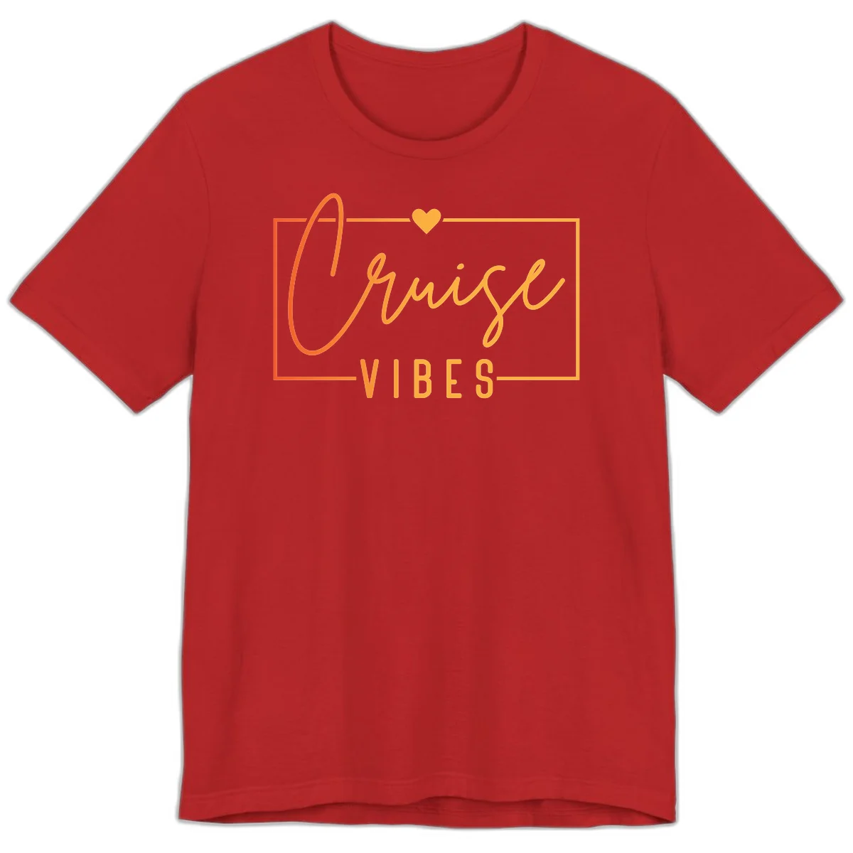 Cruise Vibes Premium T-Shirt in Red