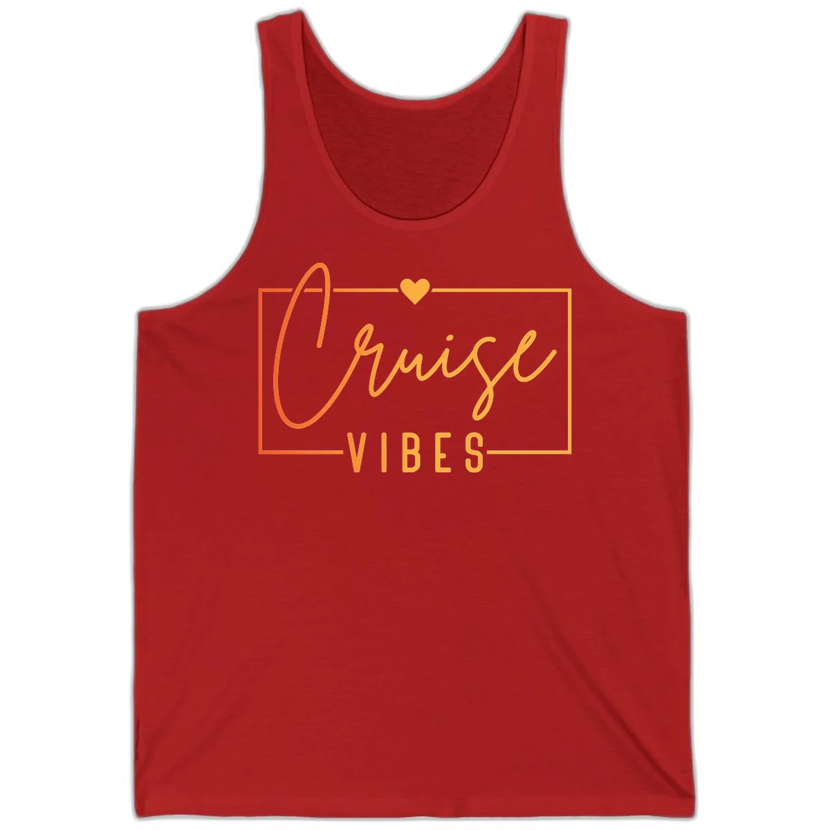 Cruise Vibes Tank in Red