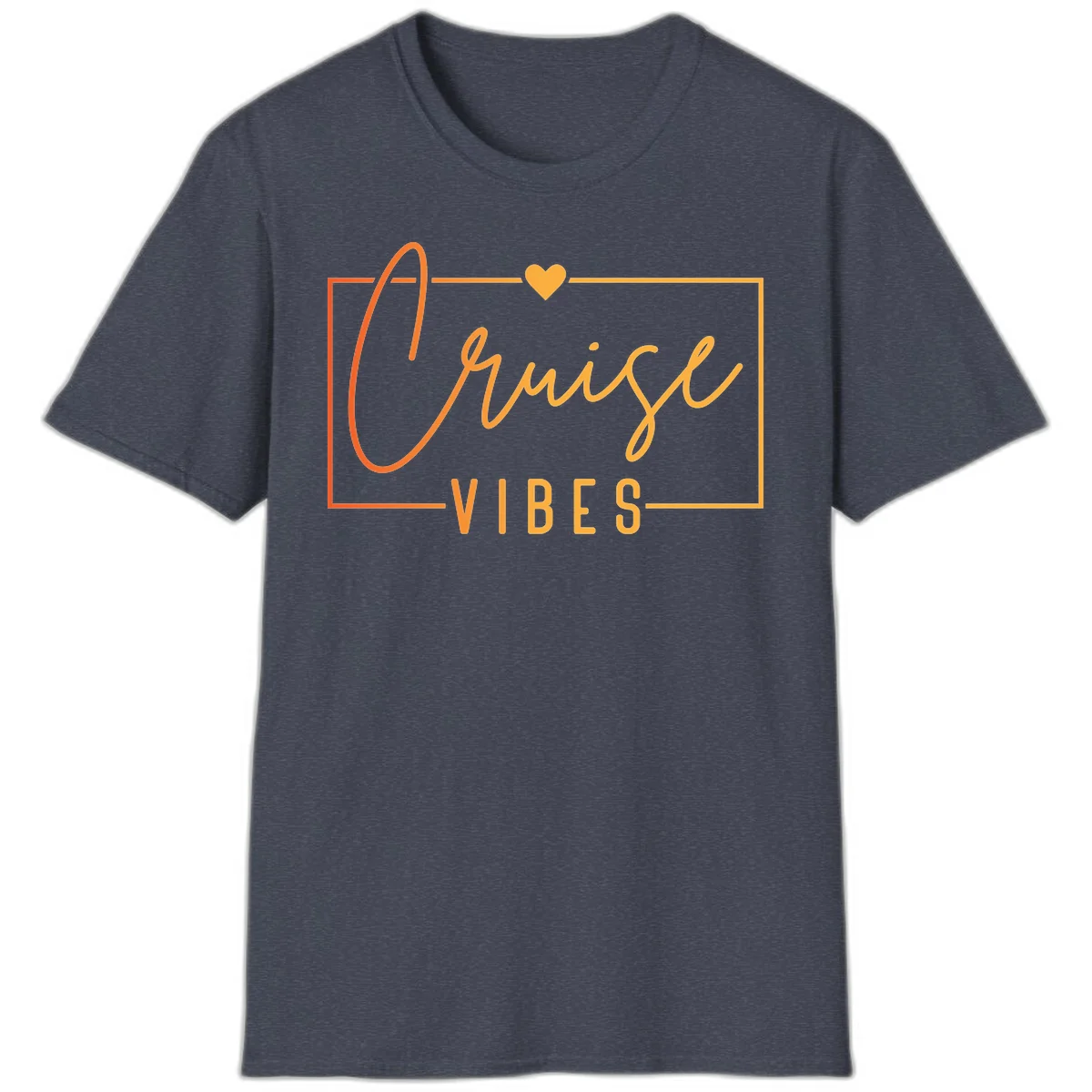 Cruise Vibes T-Shirt in Heather Navy