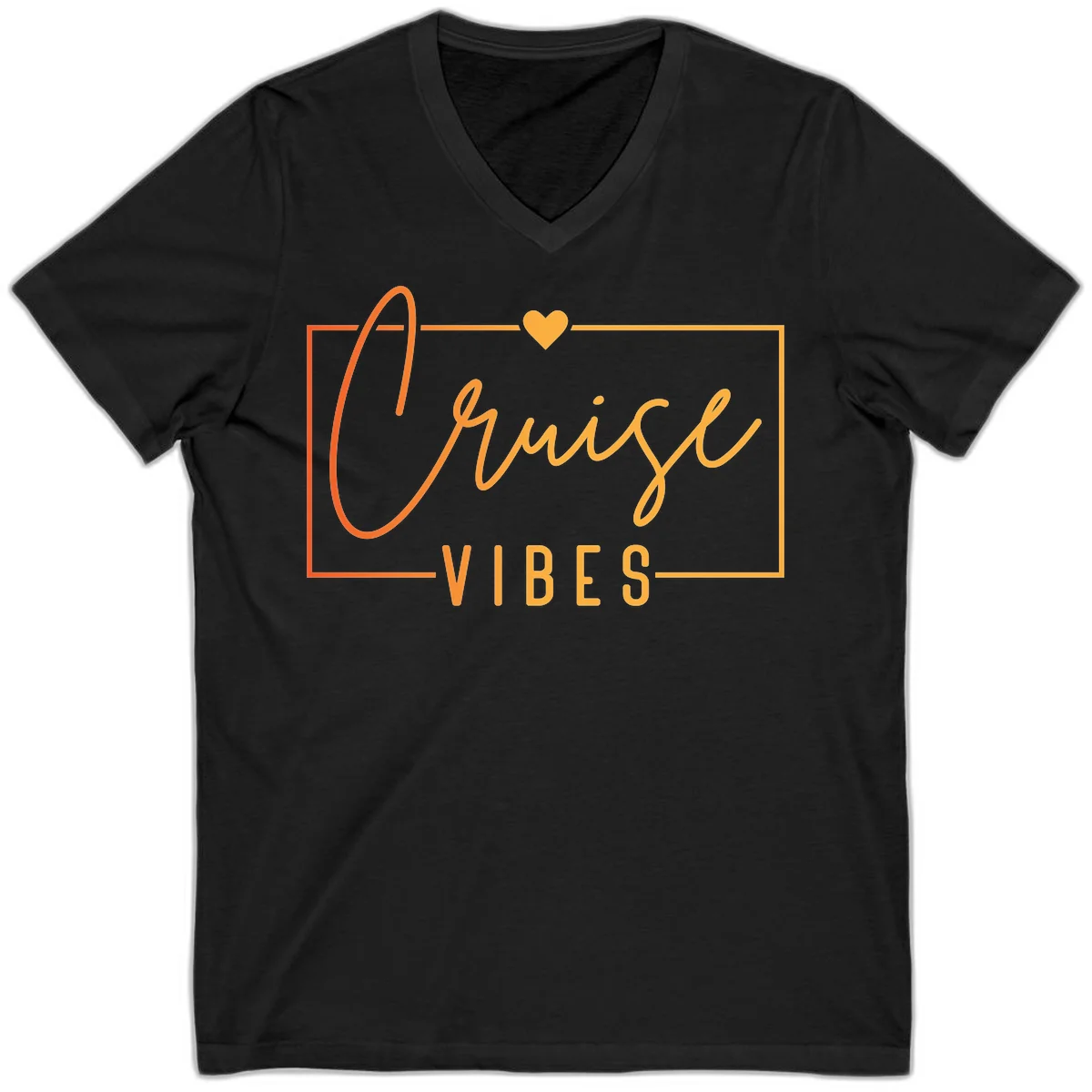 Cruise Vibes V-Neck in Black