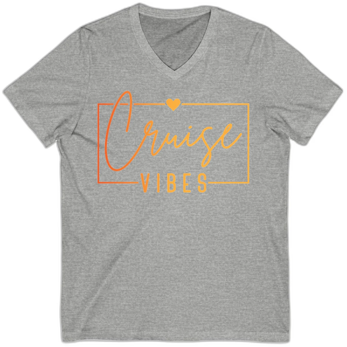 Cruise Vibes V-Neck in Athletic Heather