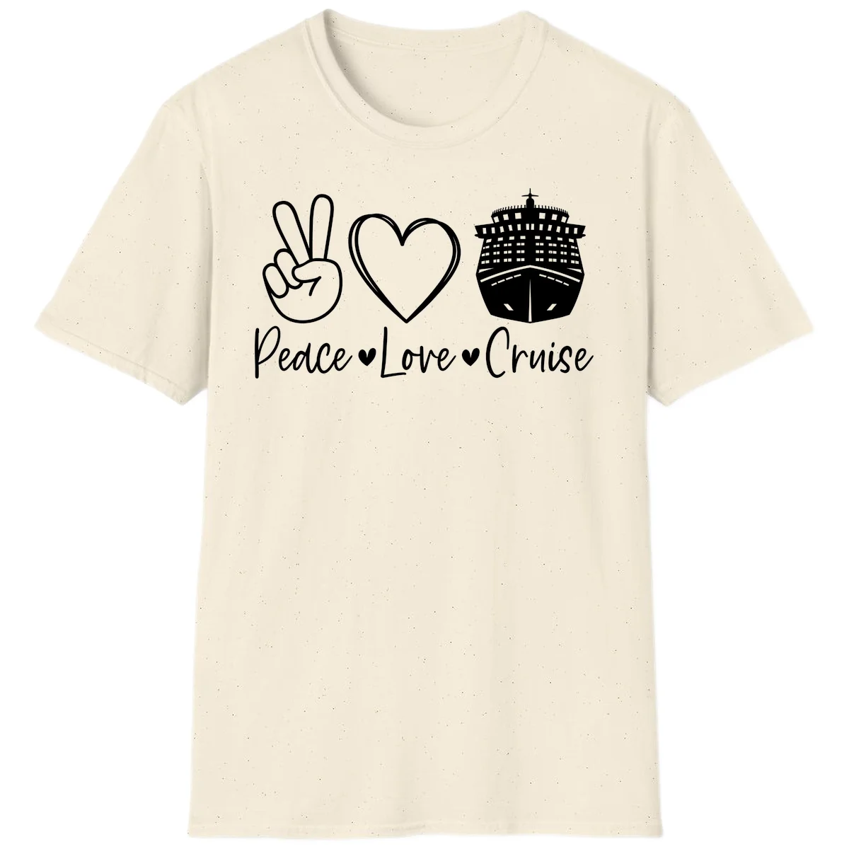 Peace Love Cruise T-Shirt in Natural
