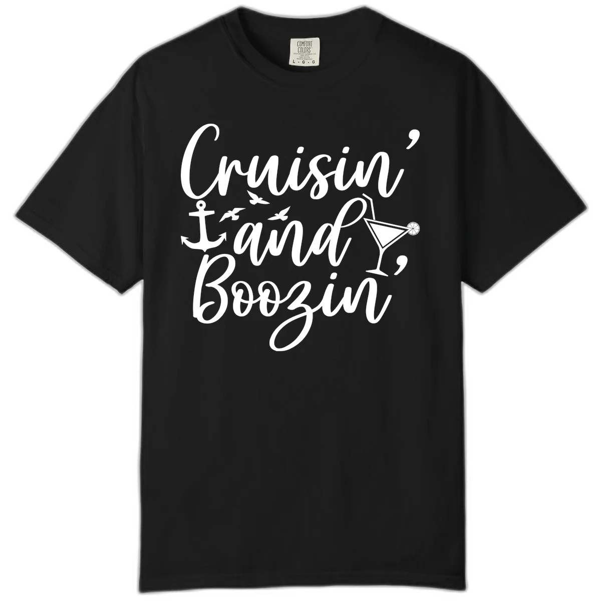 Cruisin' And Boozing Nautical Comfort Color in Black