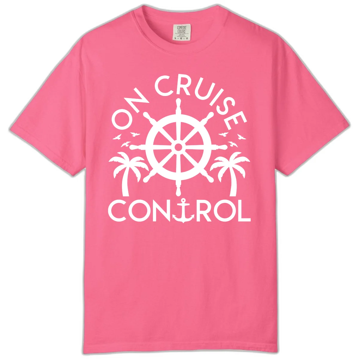 On Cruise Control Comfort Color T-Shirt in Crunchberry