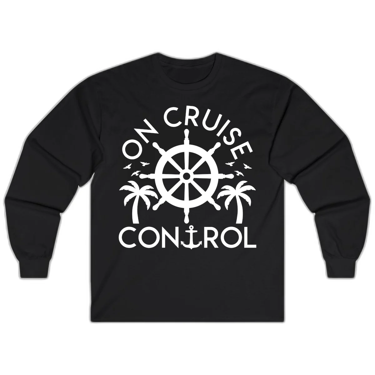 On Cruise Control Long Sleeve T-Shirt in Black