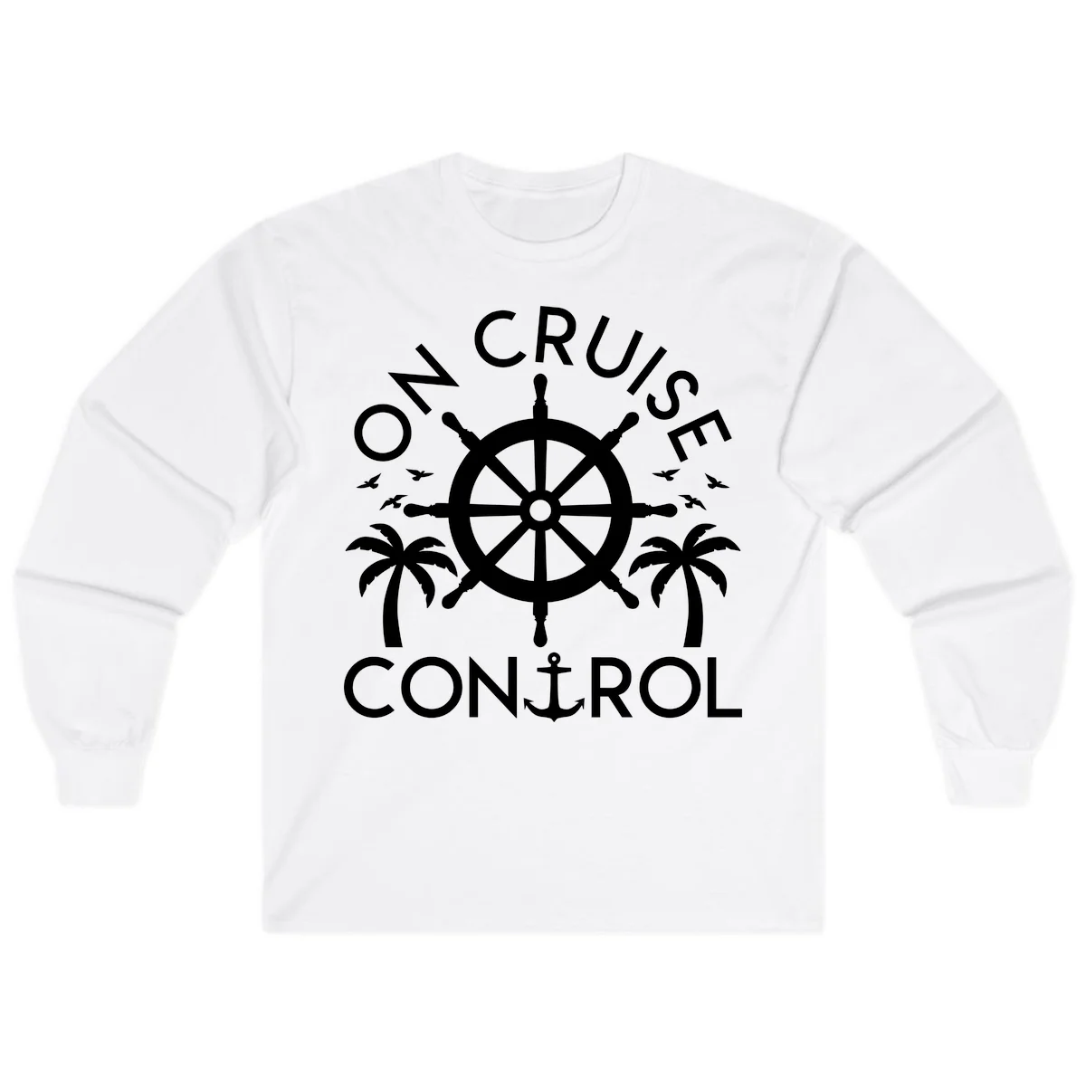 On Cruise Control Long Sleeve T-Shirt in White
