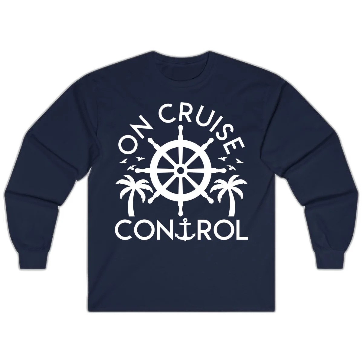 On Cruise Control Long Sleeve T-Shirt in Navy