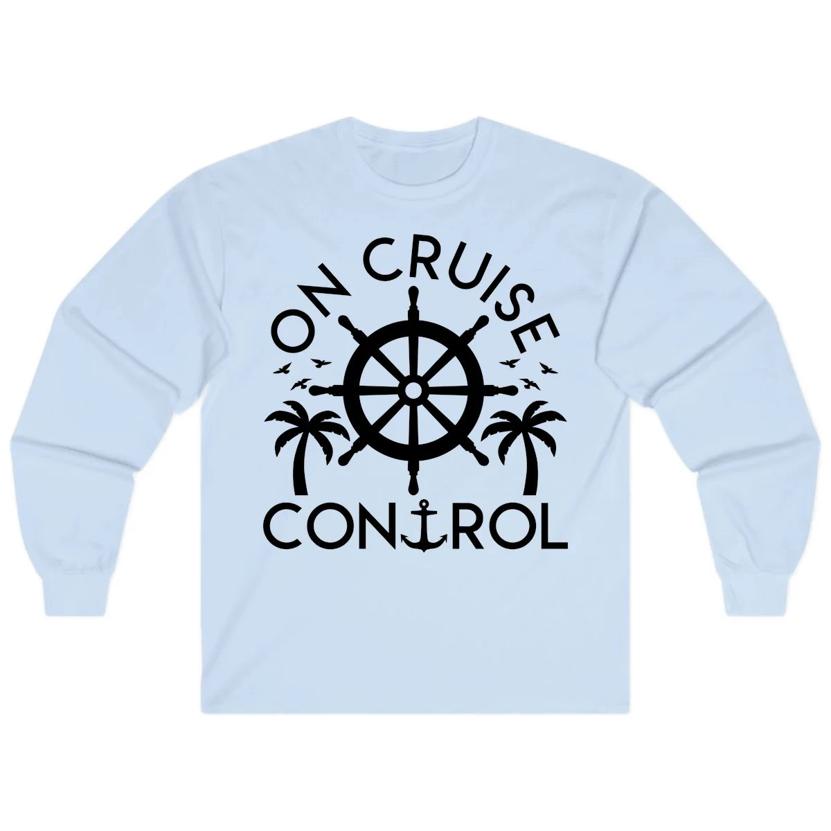 On Cruise Control Long Sleeve T-Shirt in Light Blue