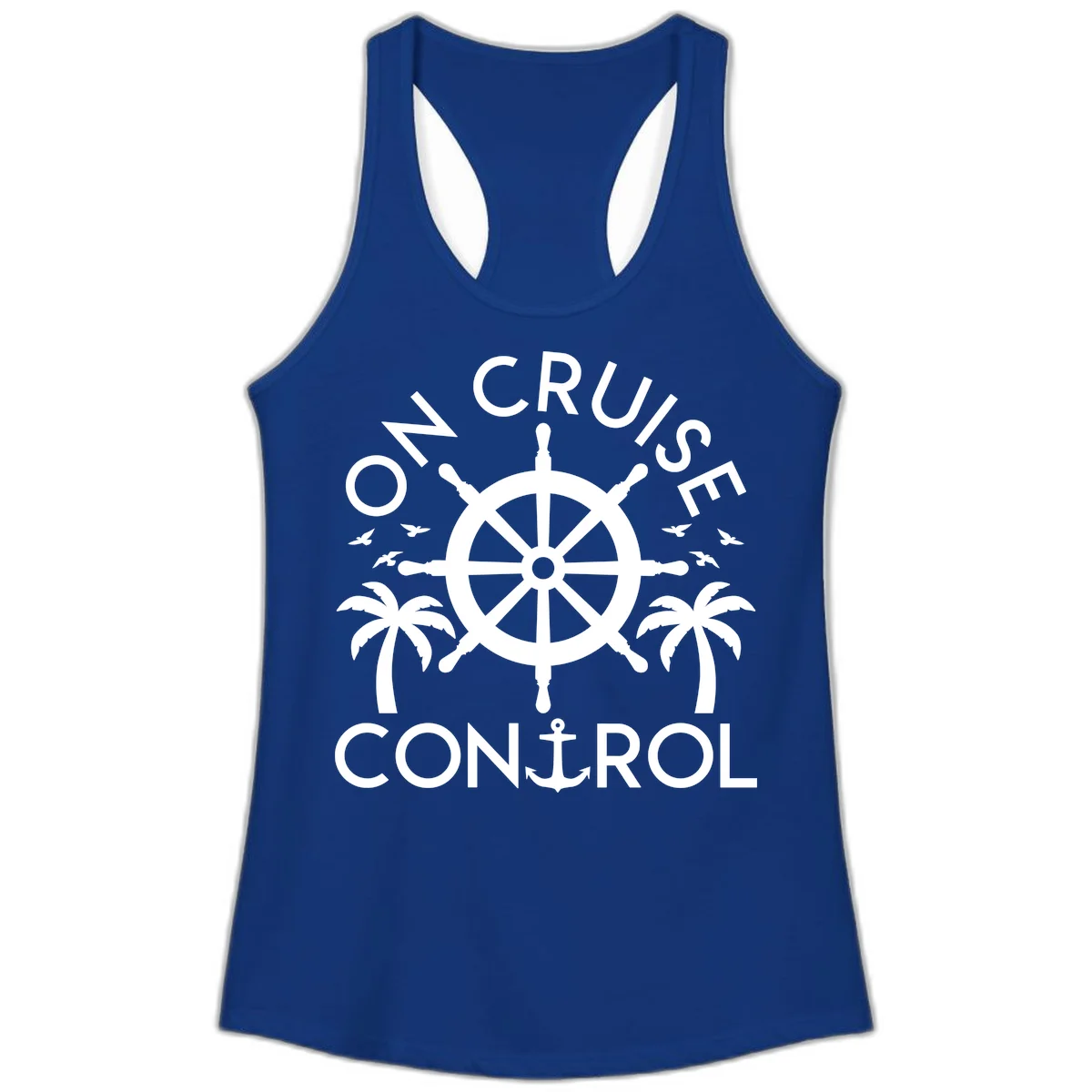 On Cruise Control Ladies Tank Top in Solid Royal