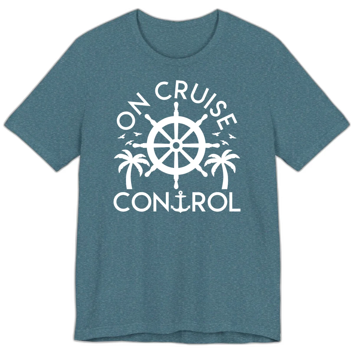 On Cruise Control Premium T-Shirt in Heather Deep Teal