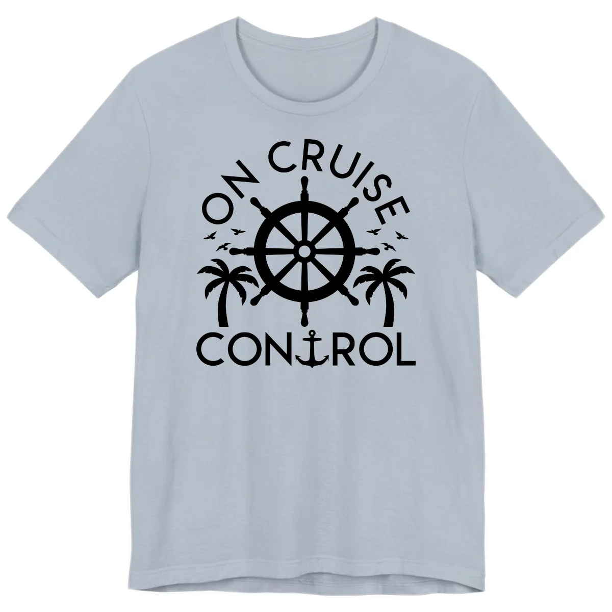 On Cruise Control Premium T-Shirt in Light Blue
