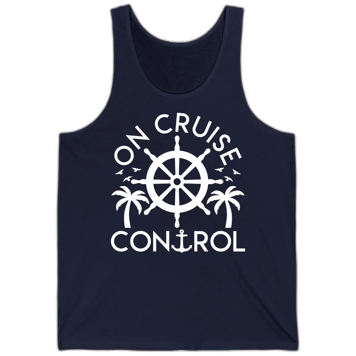 On Cruise Control Tank Top in Navy