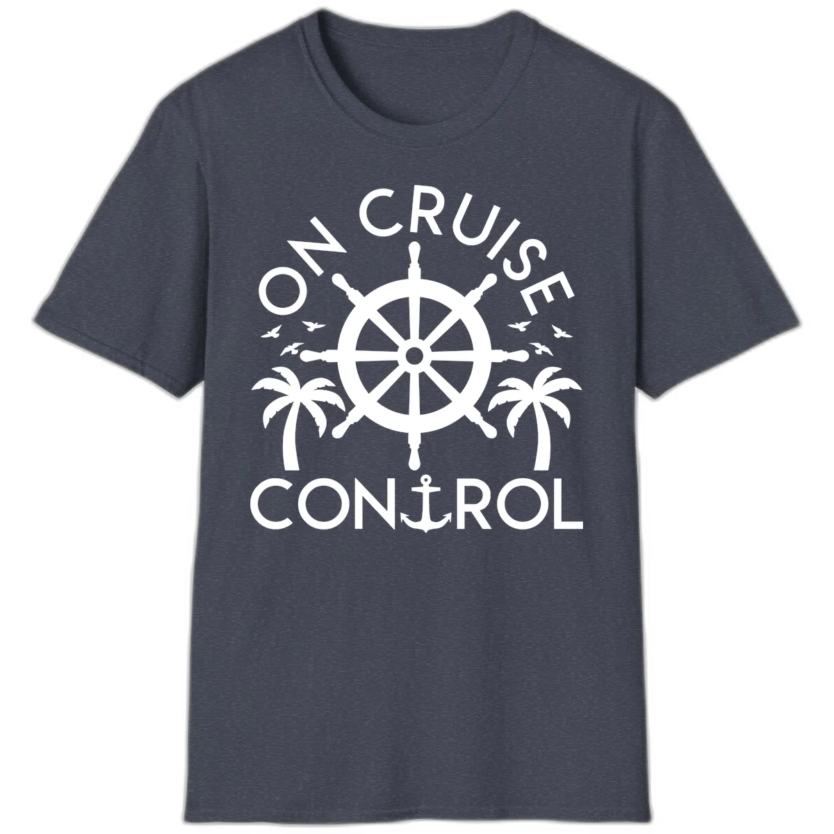 On Cruise Control T-Shirt in Heather Navy