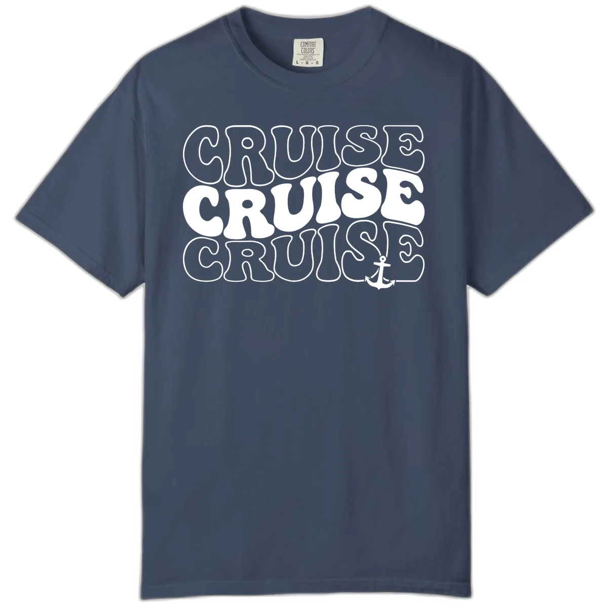 Cruise Cruise Cruise Anchor Design Comfort Color in Midnight