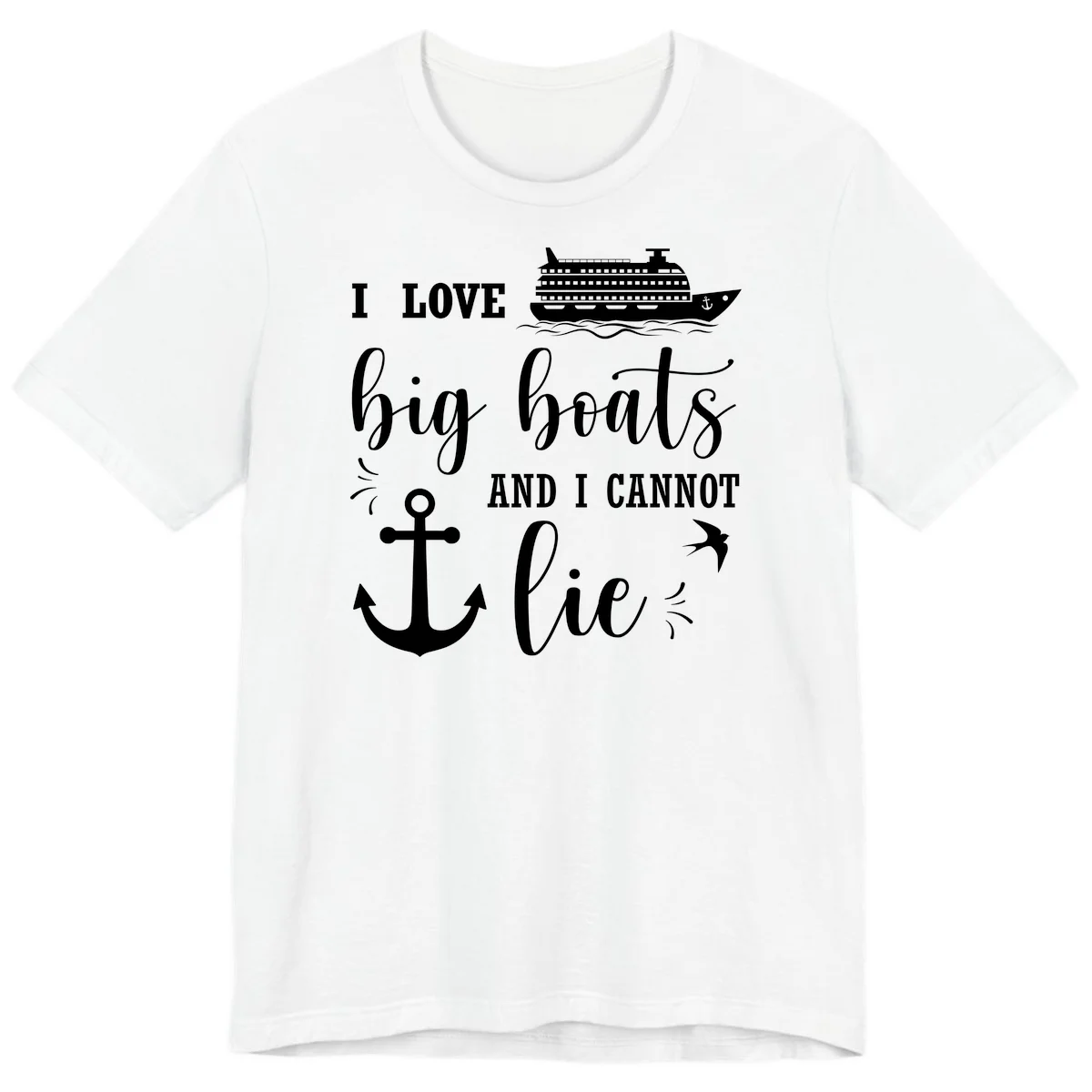 Big Boats And I Cannot Lie Premium T-Shirt in White