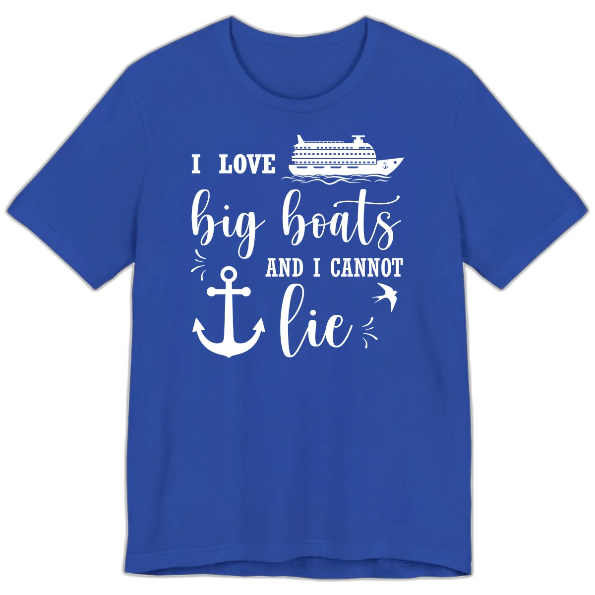 Big Boats And I Cannot Lie Premium T-Shirt in True Royal