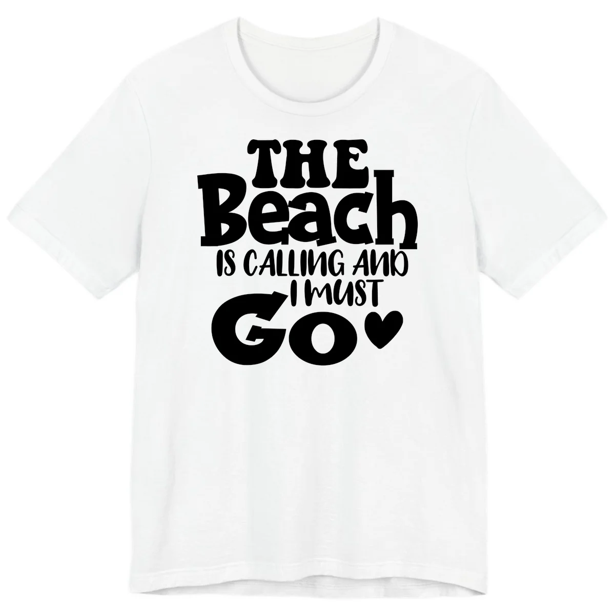The Beach Is Calling And I Must Go Premium T-Shirt in White