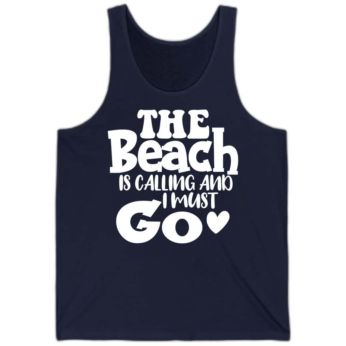 The Beach Is Calling And I Must Go Tank in Navy