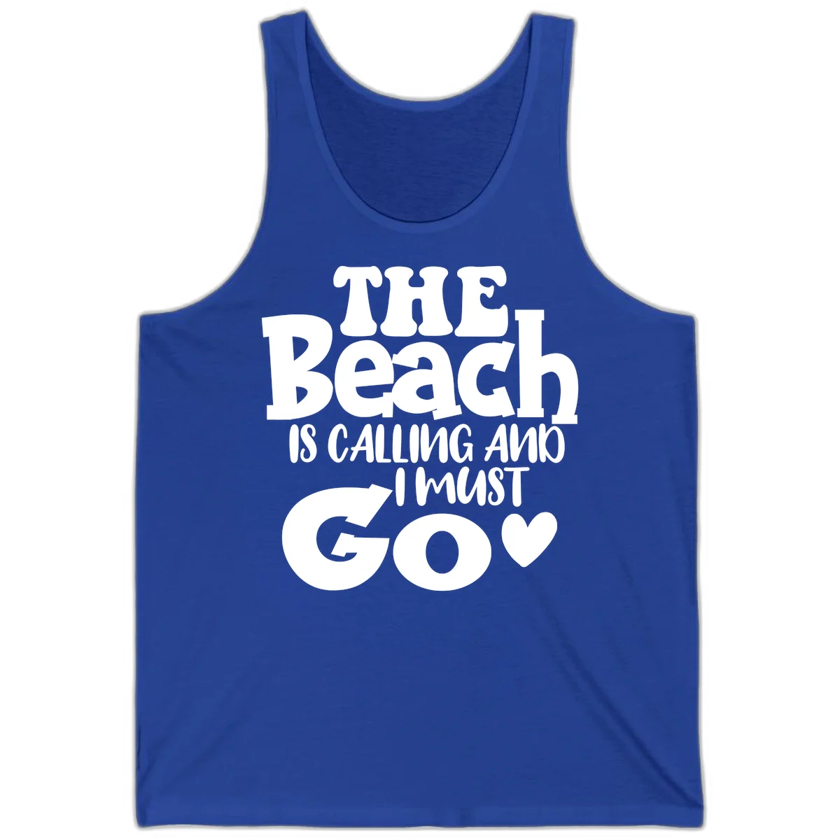The Beach Is Calling And I Must Go Tank in True Royal