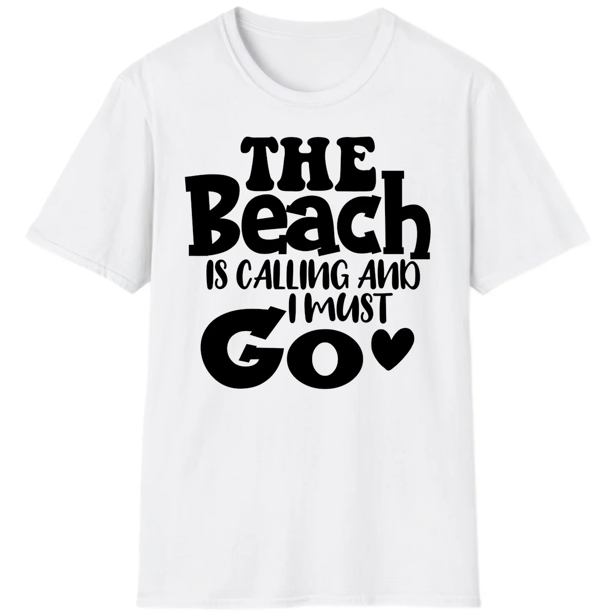 The Beach Is Calling And I Must Go T-Shirt in White