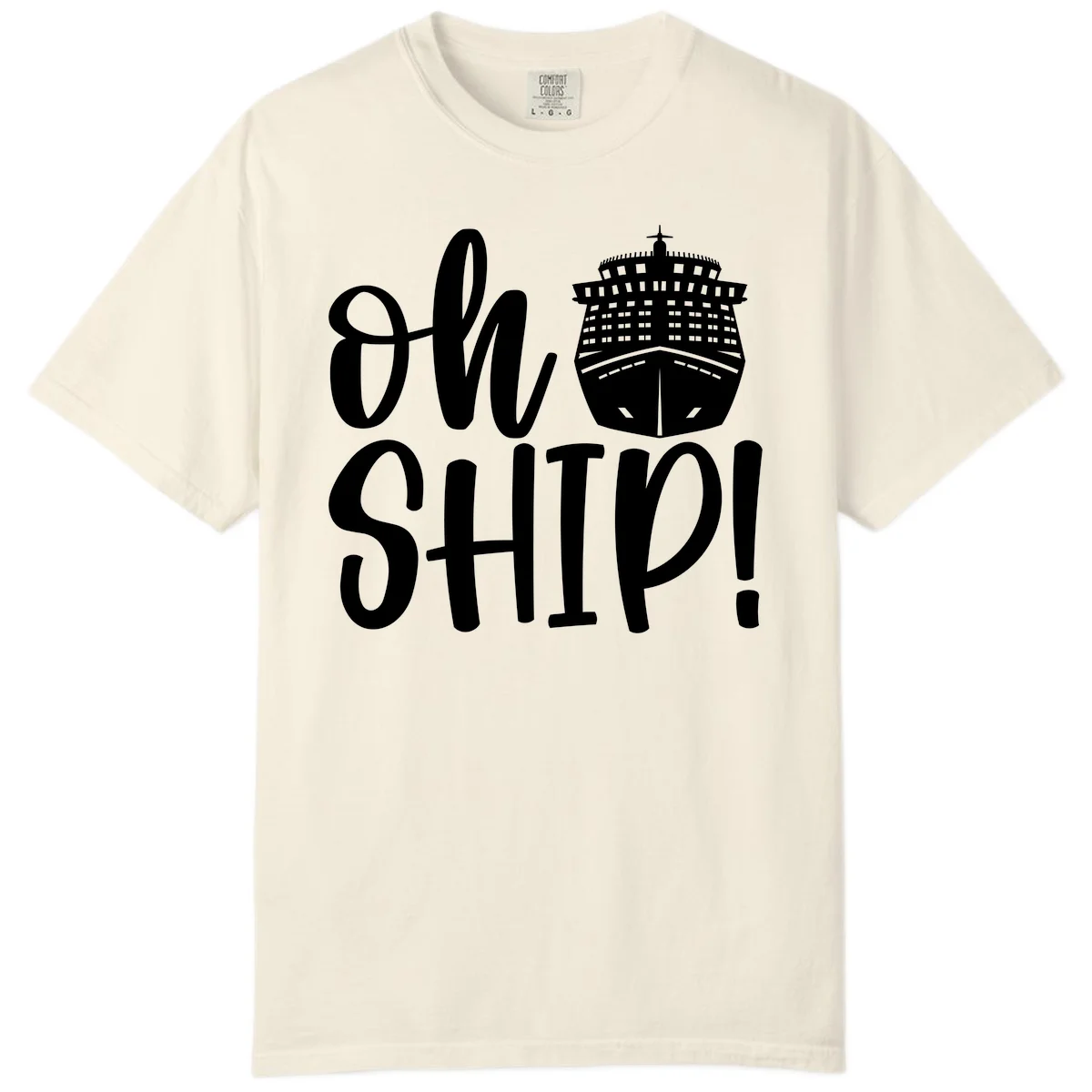 Ow Ship Cruise Design Comfort Color in Ivory