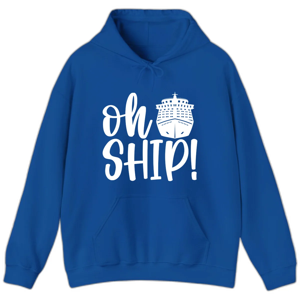 Ow Ship Cruise Design Hoodie in Royal
