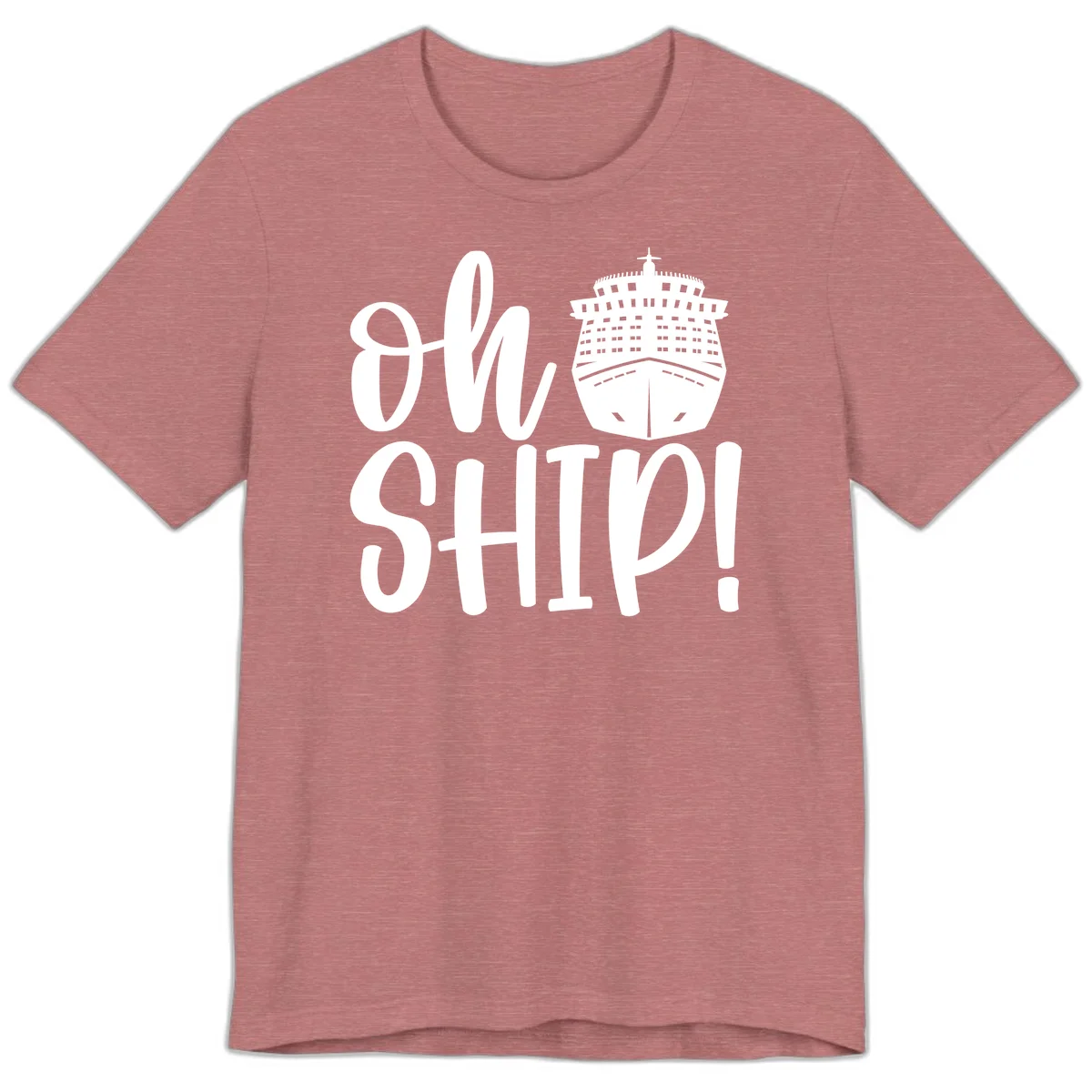 Ow Ship Cruise Design Premium T-Shirt in Heather Mauve