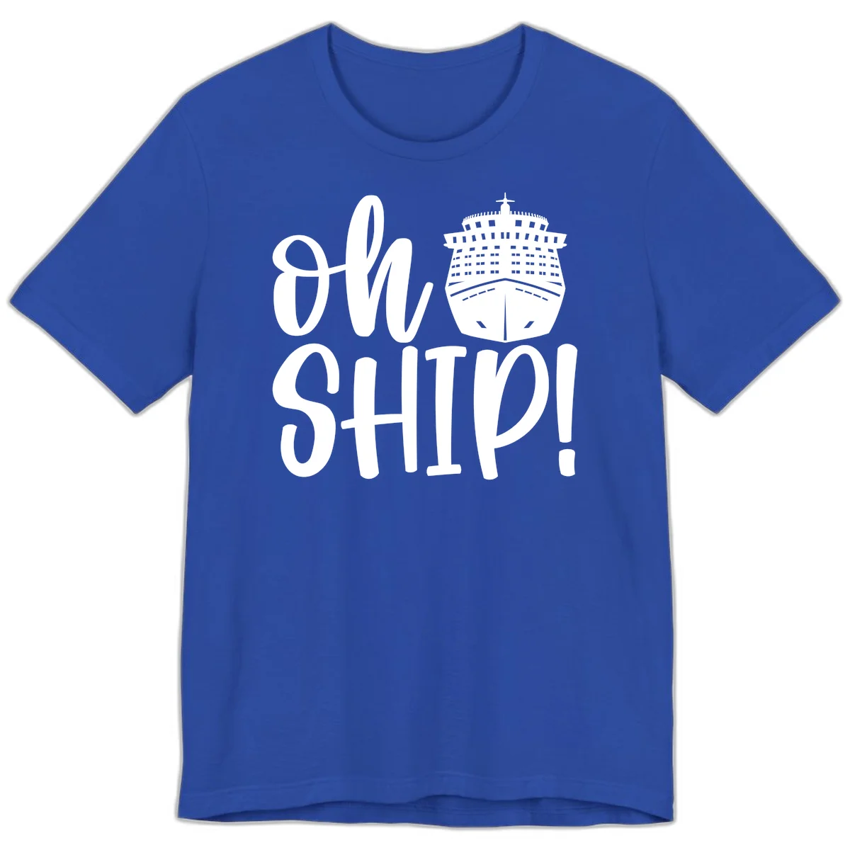 Ow Ship Cruise Design Premium T-Shirt in True Royal