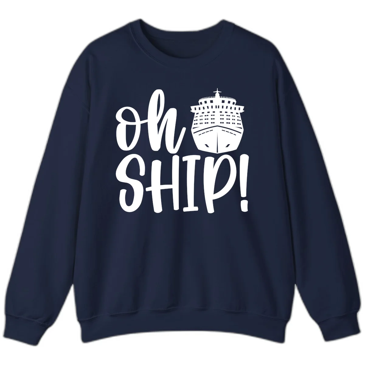 Ow Ship Cruise Design Sweatshirt in Navy