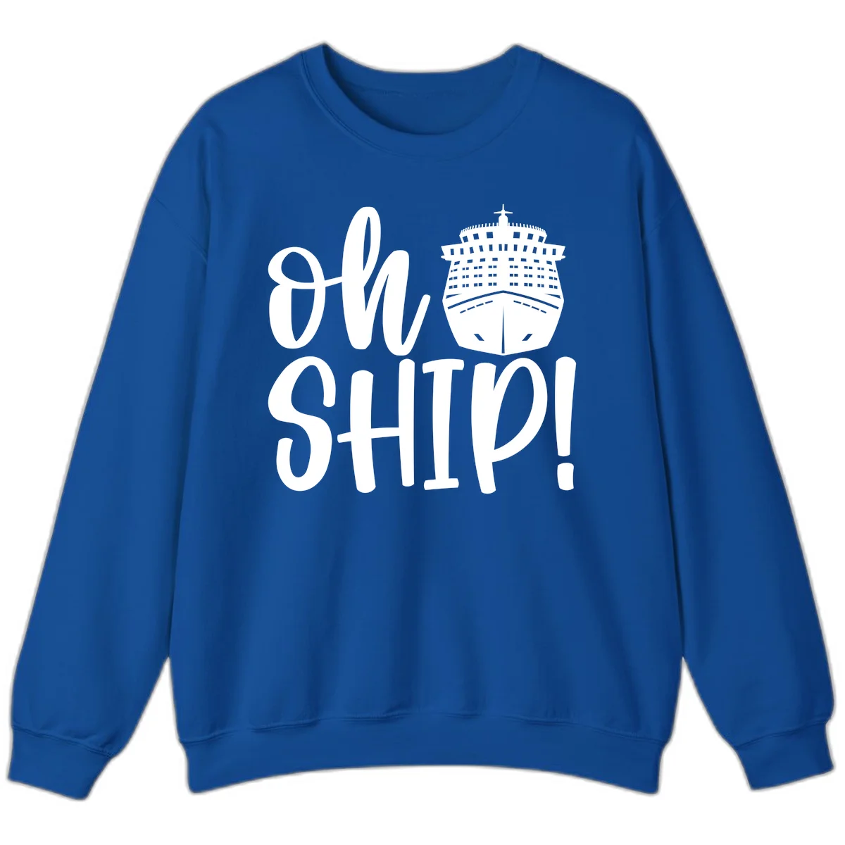 Ow Ship Cruise Design Sweatshirt in Royal