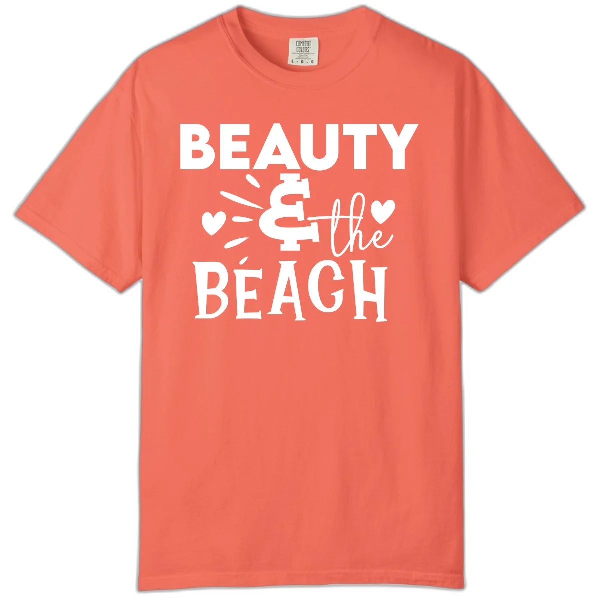 Beauty & The Beach Comfort Color in Bright Salmon