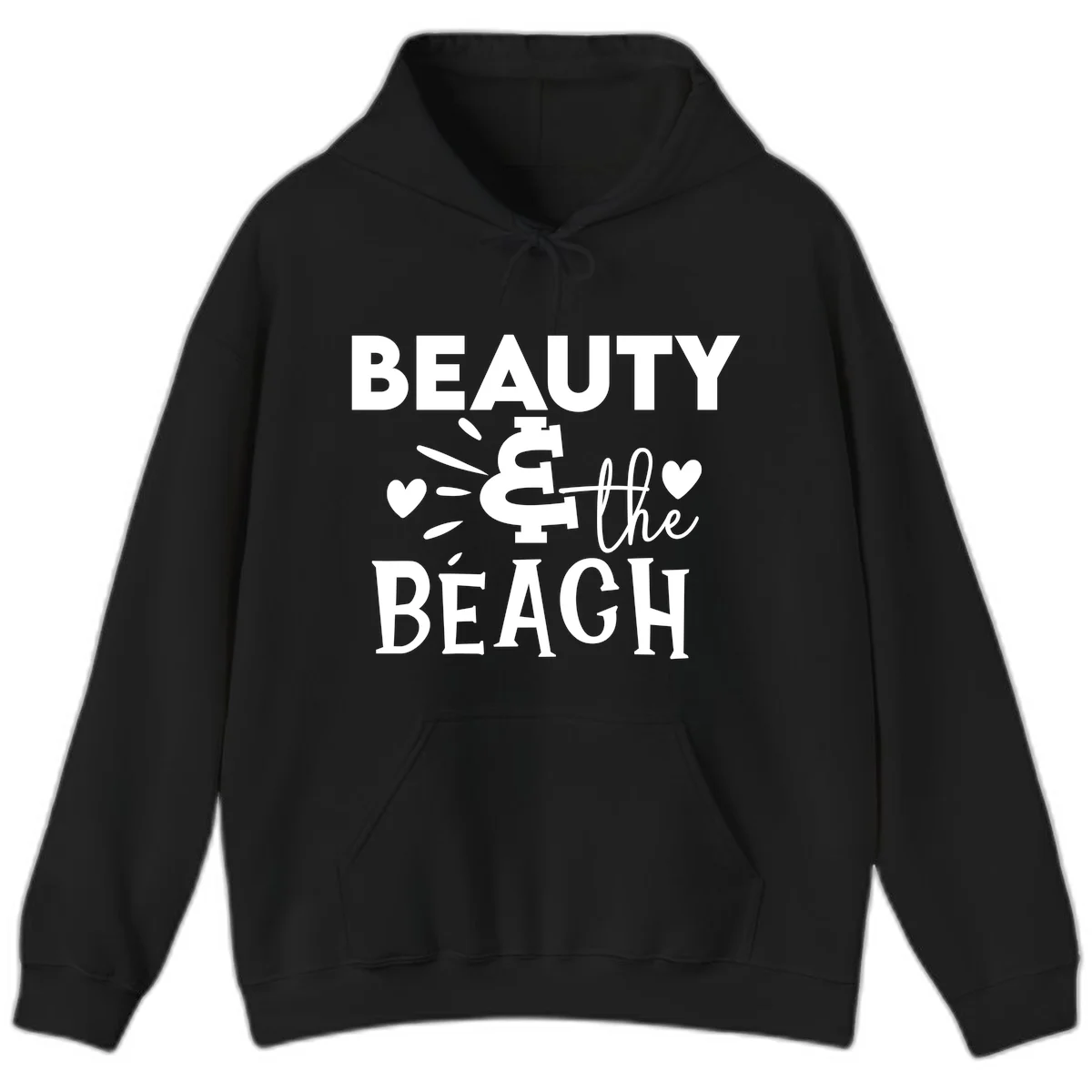Beauty & The Beach Hoodie in Black