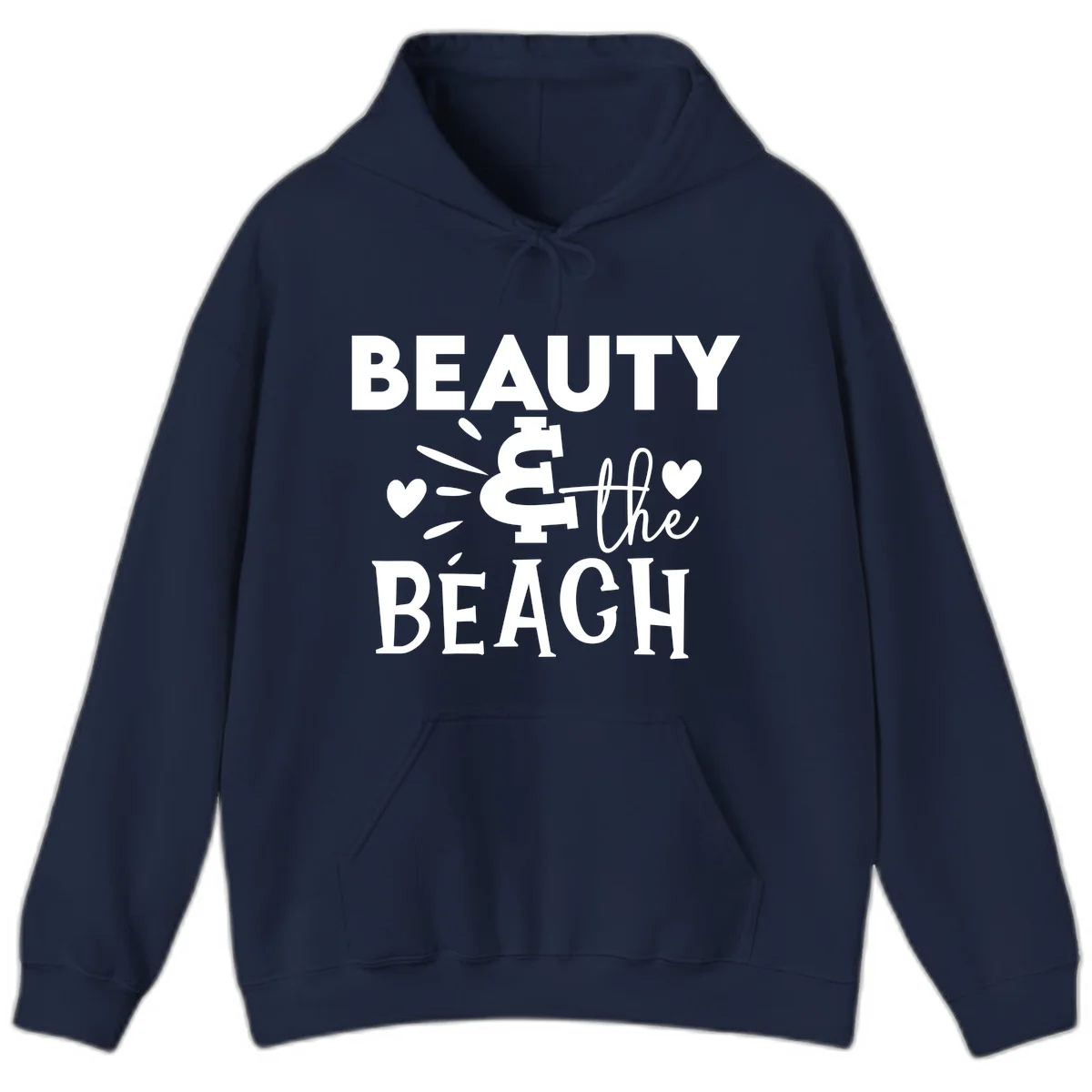 Beauty & The Beach Hoodie in Navy