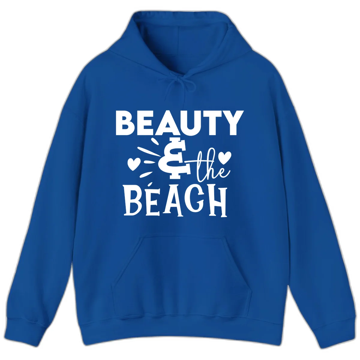 Beauty & The Beach Hoodie in Royal