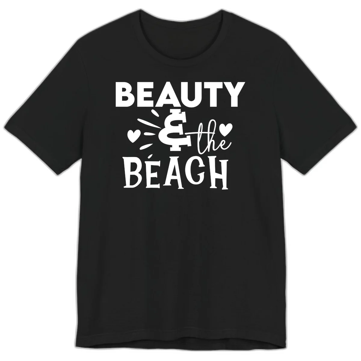 Beauty & The Beach Premium T-Shirt in Black