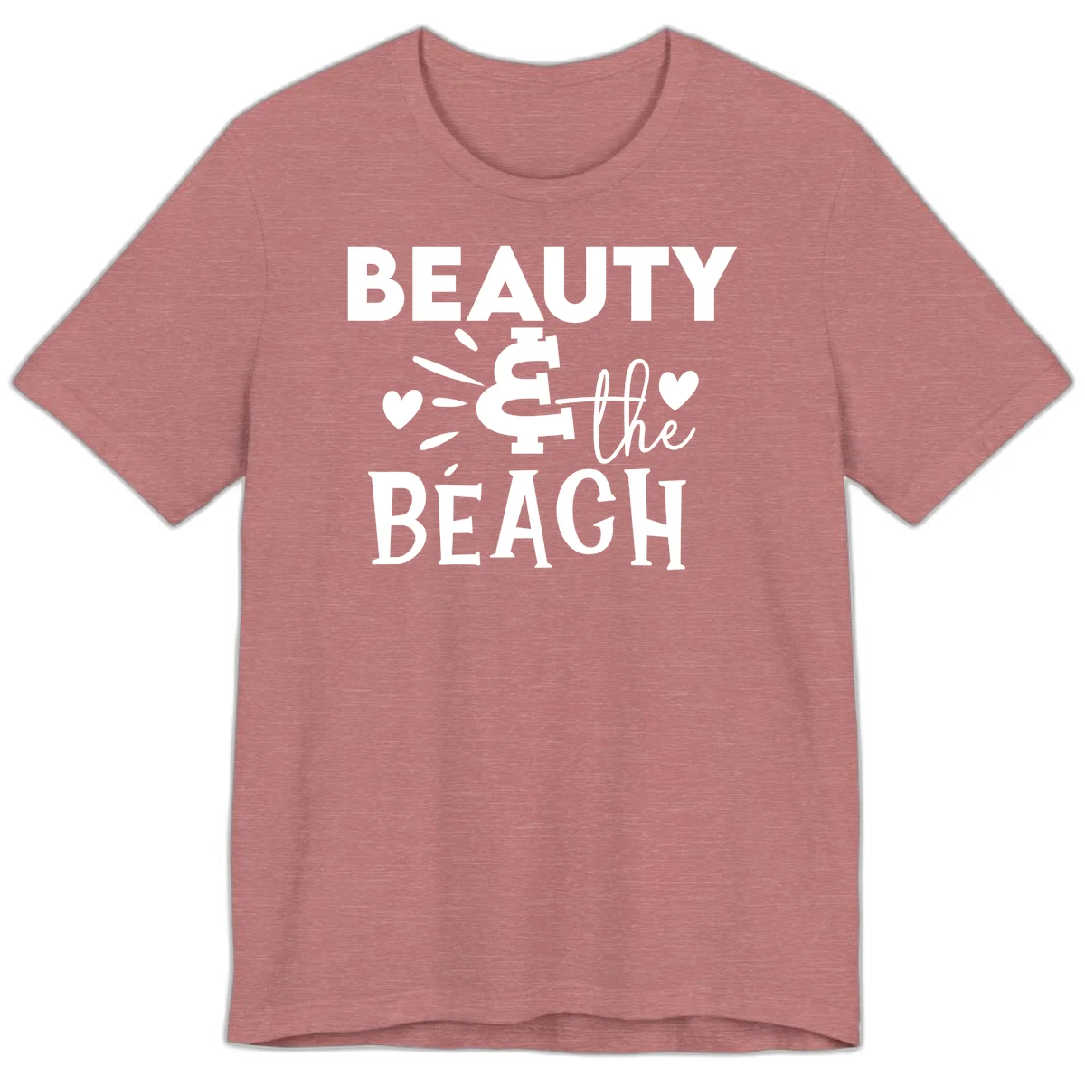 Beauty & The Beach Premium T-Shirt in Heather Mauve
