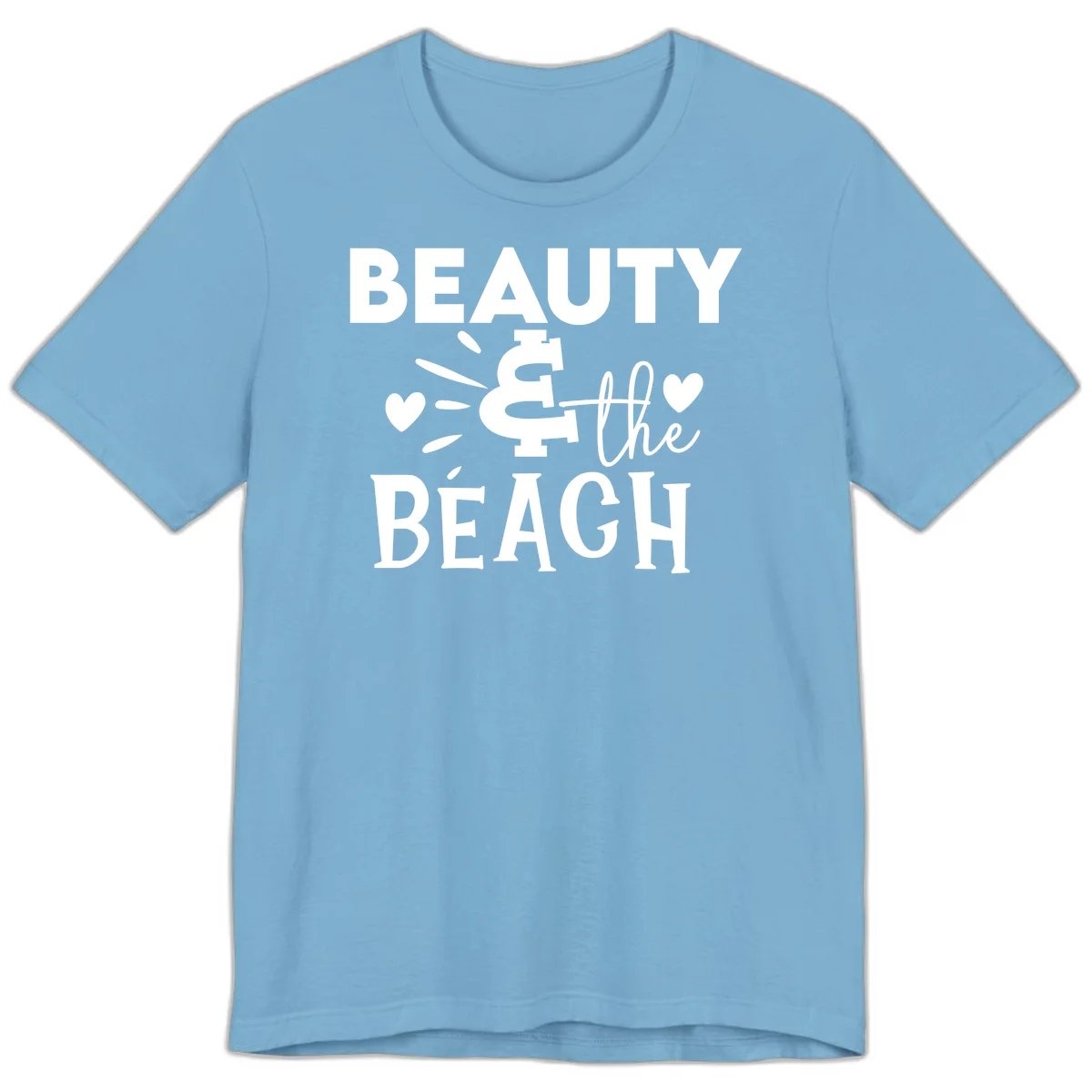 Beauty & The Beach Premium T-Shirt in Ocean Blue