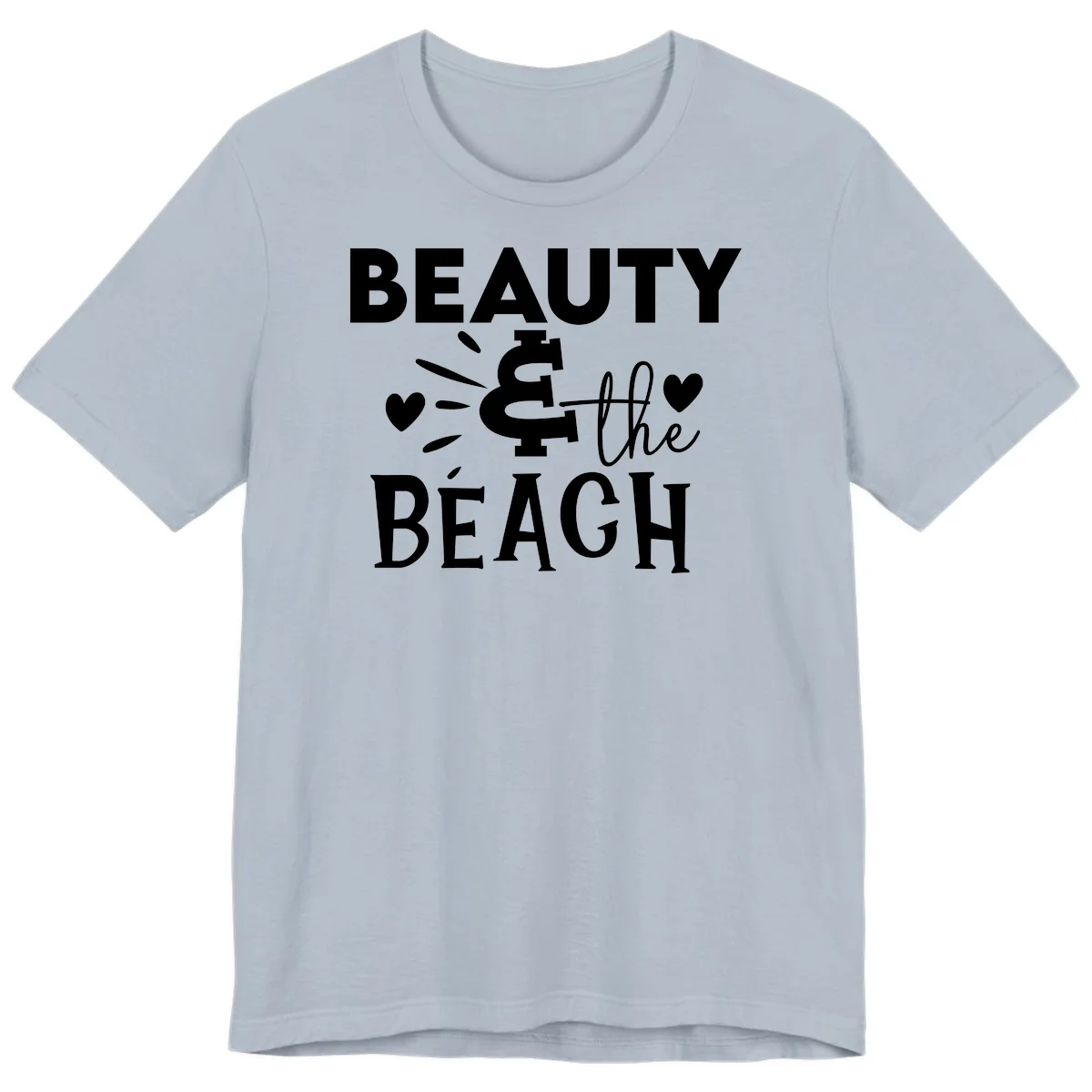 Beauty & The Beach Premium T-Shirt in Light Blue