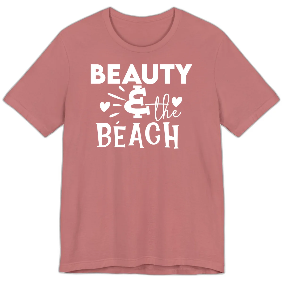 Beauty & The Beach Premium T-Shirt in Mauve